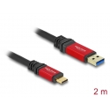 DeLOCK 80618 USB kabelis USB 3.2 Gen 2 (3.1 Gen 2) 2 m USB A USB C Juoda, Raudona DeLOCK 80618 USB kabelis USB 3.2 Gen 2 (3.1 Gen 2) 2 m USB A USB C Juoda, Raudona