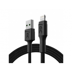 Green Cell KABGC21 Lightning-kaapeli 1,2 m musta