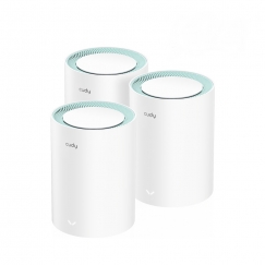 Cudy M1300 3-PACK Mesh Wi-Fi система Двухдиапазонный (2,4Ггц/5Ггц) Wi-Fi 5 (802.11ac) Белый 1 Внутренний