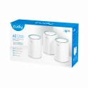 Cudy M1300 3-PACK wi-fi-võrgu süsteem Kaks sagedusala (2,4 GHz / 5 GHz) Wi-Fi 5 (802.11ac) Valge 1 S