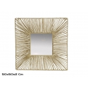 Kvadratinis „Moon“ veidrodis 50 x 50 x 2 cm, DECORLIFE Kvadratinis „Moon“ veidrodis 50 x 50 x 2 cm, DECORLIFE