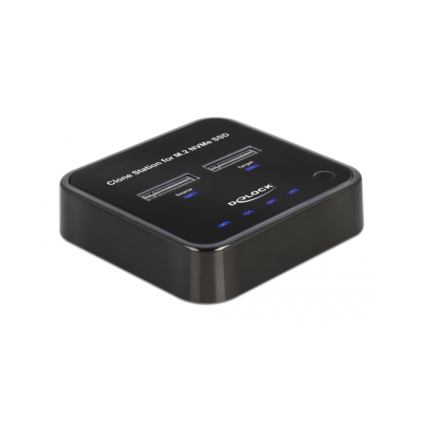 DeLOCK 64177 saugojimo diskų prijungimo stotis USB 3.2 Gen 2 (3.1 Gen 2) Type-C Juoda – 2