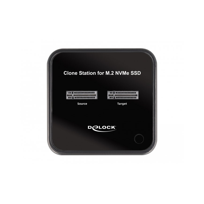 DeLOCK M.2 Docking Station for 2 x M.2 NVMe PCIe SSD with Clone function – 5