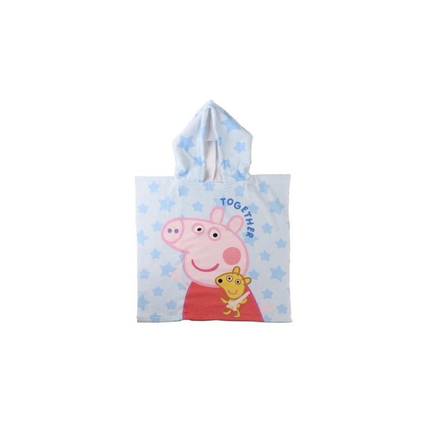 CERDÁ Peppa Pig microfibre poncho beach towel