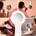 Immax SWEET Makeup LED косметическое зеркало, двустороннее, увеличение 10х, ЦКТ, розовое Immax SWEET Makeup LED косметическое зеркало, двустороннее, увеличение 10х, ЦКТ, розовое