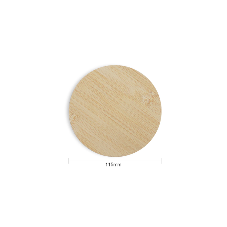 AlgoLaser round bamboo coasters 5 pcs – 2