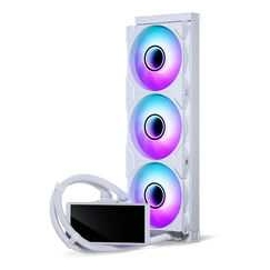 Phanteks Glacier One 360M25 LCD AiO ūdens dzesēšana, 6 collu ekrāns - 360mm, balts