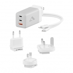 Alogic 3x67 kiire laadija 67 W, reiside jaoks erinevates riikides
