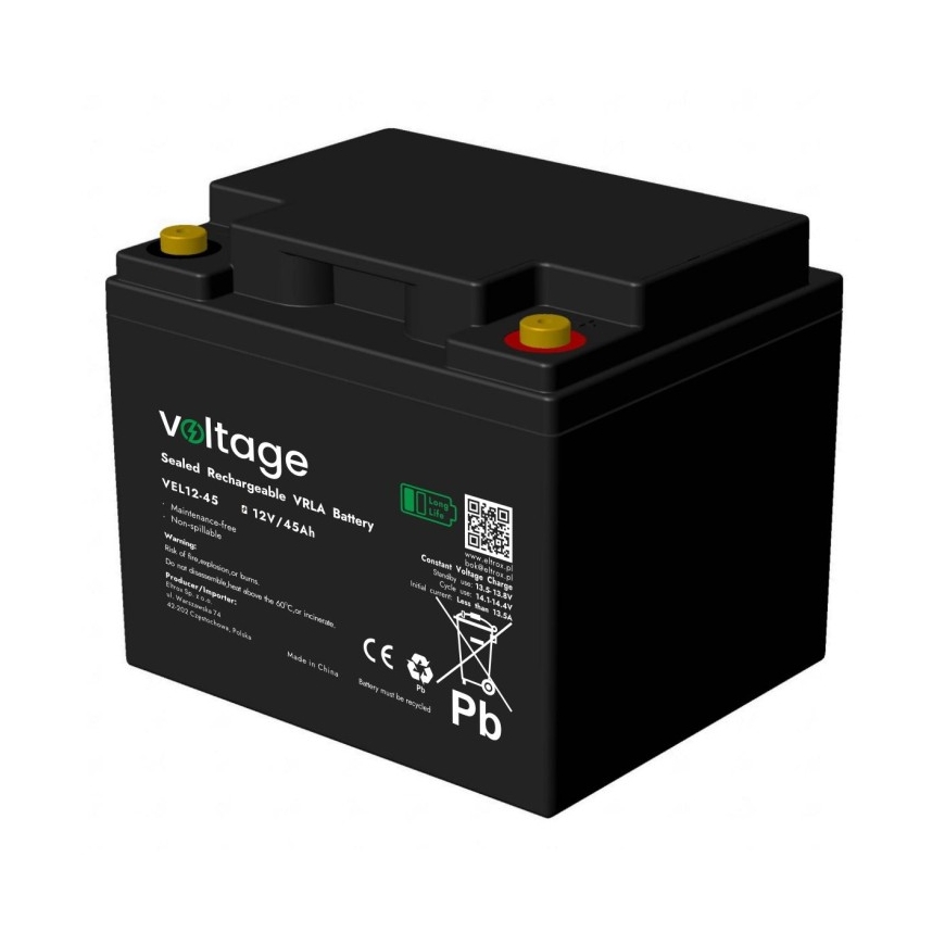 Akumuliatorius AGM Voltage Long Life 12V 200Ah VEL12-200 (Ilgaamžiškumas 15 metų) – 2