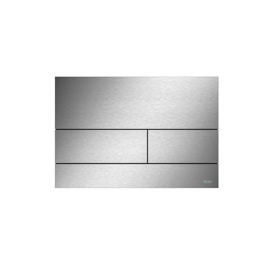 кнопка TECEsquare duo, 220x150 мм, матовая нержавеющая сталь
