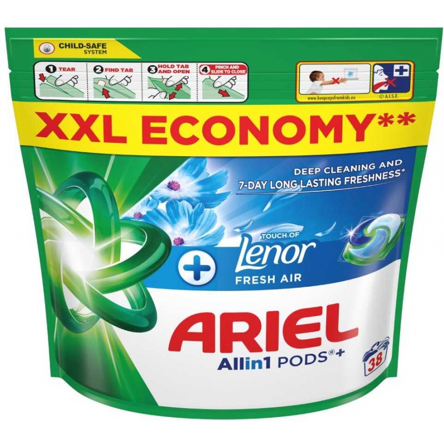 ARIEL Spring Awakening Laundry Capsules, 38 washes.