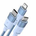 Baseus CAXS000017 USB cable 1.2 m USB A USB C/Micro USB-A/Lightning Blue Baseus CAXS000017 USB cable 1.2 m USB A USB C/Micro USB-A/Lightning Blue