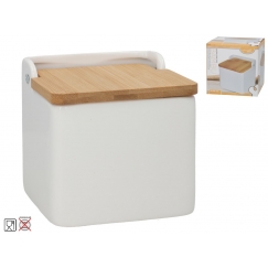 Suola-annostelija bambukannella 11,3X12X11,3 cm, KITCHEN&GO