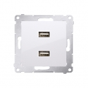 Kontakt-Simon DC2USB.01/11 šakutės lizdas Balta Kontakt-Simon DC2USB.01/11 šakutės lizdas Balta