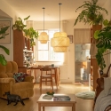 Immax BOHO HILO dizaina piekaramā lampa, L38cm. E27. bambusa. Immax BOHO HILO dizaina piekaramā lampa, L38cm. E27. bambusa.