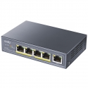Cudy GS1005P tīkla pārslēgs Gigabit Ethernet (10/100/1000) Power over Ethernet (PoE) Pelēks Cudy GS1005P tīkla pārslēgs Gigabit Ethernet (10/100/1000) Power over Ethernet (PoE) Pelēks