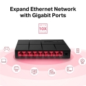 Mercusys MS108G сетевой коммутатор Неуправляемый Gigabit Ethernet (10/100/1000) Черный Mercusys MS108G сетевой коммутатор Неуправляемый Gigabit Ethernet (10/100/1000) Черный