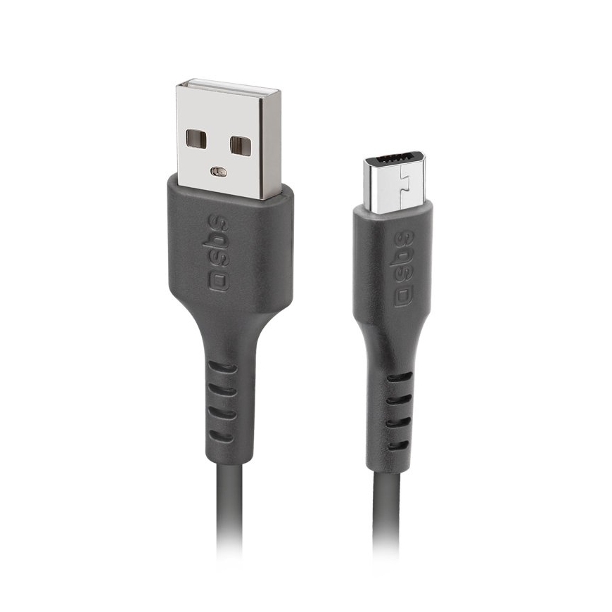 SBS TECABLEMICRO2K USB-kaapeli USB 2.0 2 m USB A Micro-USB B musta