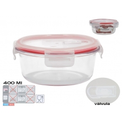 Круглый контейнер для еды 400 мл, 6 x 13,5 x 13,5 см, KITCHEN&GO