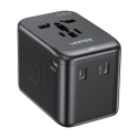 UNITEK P1122ABK01 elektriskās kontaktdakšas adapters Universāls Melns UNITEK P1122ABK01 elektriskās kontaktdakšas adapters Universāls Melns