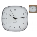 Wall Clock, Silver, 29 x 29 x 4,3 cm, DECORLIFE Wall Clock, Silver, 29 x 29 x 4,3 cm, DECORLIFE