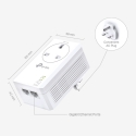 TP-Link TL-PA7027P KIT 1000 Mbit/ai Ethernet LAN jungtis Balta 2 vnt TP-Link TL-PA7027P KIT 1000 Mbit/ai Ethernet LAN jungtis Balta 2 vnt