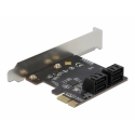 DeLOCK 4 port SATA PCI Express x1 Card - Low Profile Form Factor DeLOCK 4 port SATA PCI Express x1 Card - Low Profile Form Factor