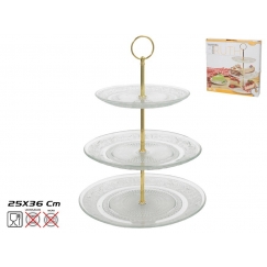 3-tasoinen kakkuvati, 36 x 25 x 25 cm, KITCHEN&GO