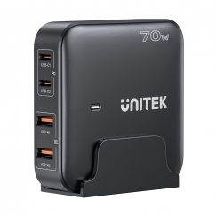 UNITEK P1228ABK01-EU PDA/mobīlo telefonu lādētājs Universāls Melns AC Ātrā uzlāde Iekštelpas