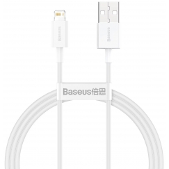 Baseus CALYS-A02 mobiiltelefonikaabel Valge 1 m USB A Lightning