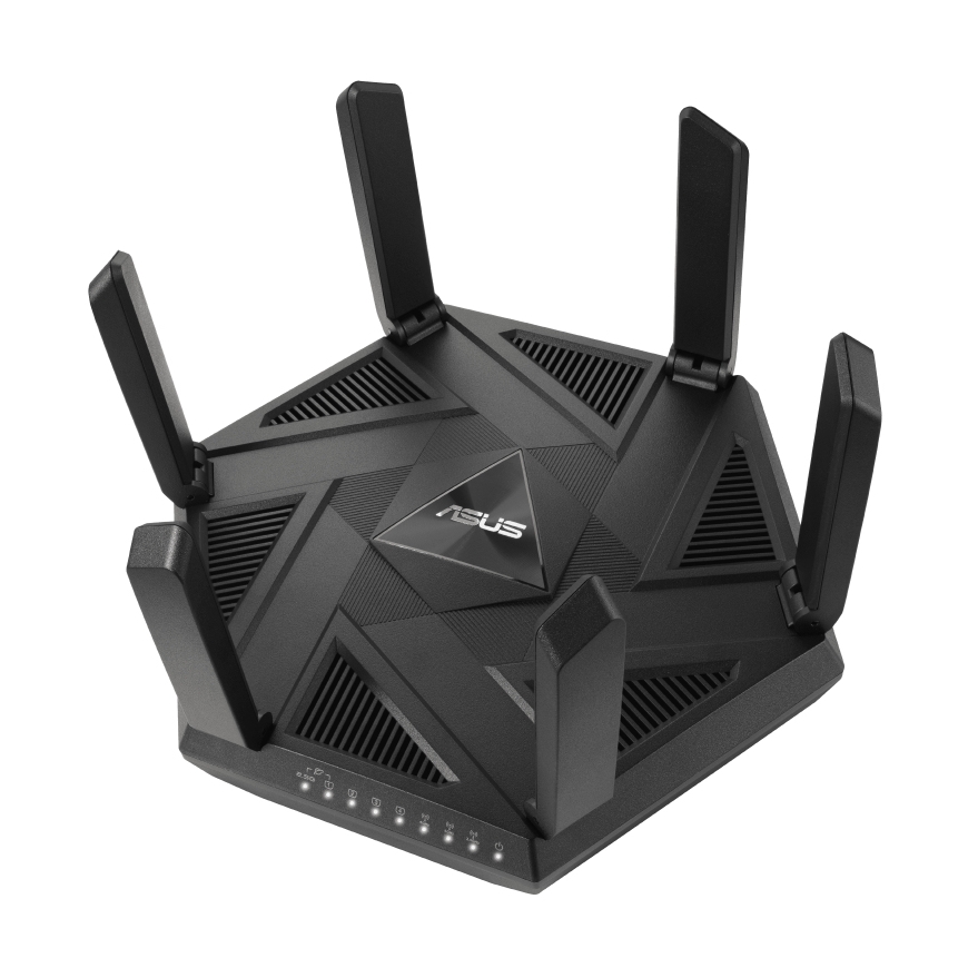 ASUS RT-AXE7800 belaidis maršrutizatorius Trijų dažnio juostų (2,4 GHz / 5 GHz / 6 GHz) Juoda