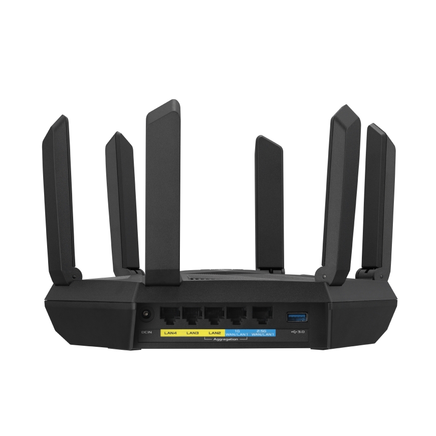 ASUS RT-AXE7800 langaton reititin Kolmikaista (2,4 GHz/5 GHz/6 GHz) musta – 2
