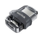 SanDisk Ultra Dual m3.0 USB zibatmiņa 256 GB USB Type-A / Micro-USB 3.2 Gen 1 (3.1 Gen 1) Melns, Sud