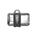 SanDisk Ultra Dual m3.0 USB-muisti 256 GB USB Type-A / Micro-USB 3.2 Gen 1 (3.1 Gen 1) musta, Hopea, SanDisk Ultra Dual m3.0 USB-muisti 256 GB USB Type-A / Micro-USB 3.2 Gen 1 (3.1 Gen 1) musta, Hopea,