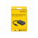 DeLOCK 64198 knyginių kompiuterių dokas / jungčių replikatorius C tipo USB Juoda DeLOCK 64198 knyginių kompiuterių dokas / jungčių replikatorius C tipo USB Juoda