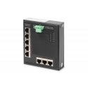 Digitus 8 Port Gigabit Ethernet Network Switch, Flat, Industrial, Unmanaged Digitus 8 Port Gigabit Ethernet Network Switch, Flat, Industrial, Unmanaged