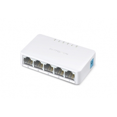 Mercusys MS105 tinklo komutatorius Ne-valdomas Fast Ethernet (10/100) Balta
