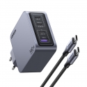 Ugreen Nexode Pro 160W GaN Charger with USB-C Cable Universaali musta, Harmaa AC Pikalataus Sisätila Ugreen Nexode Pro 160W GaN Charger with USB-C Cable Universaali musta, Harmaa AC Pikalataus Sisätila