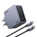 Ugreen Nexode Pro 160W GaN Charger with USB-C Cable Universal Black, Grey AC Fast charging Indoor Ugreen Nexode Pro 160W GaN Charger with USB-C Cable Universal Black, Grey AC Fast charging Indoor