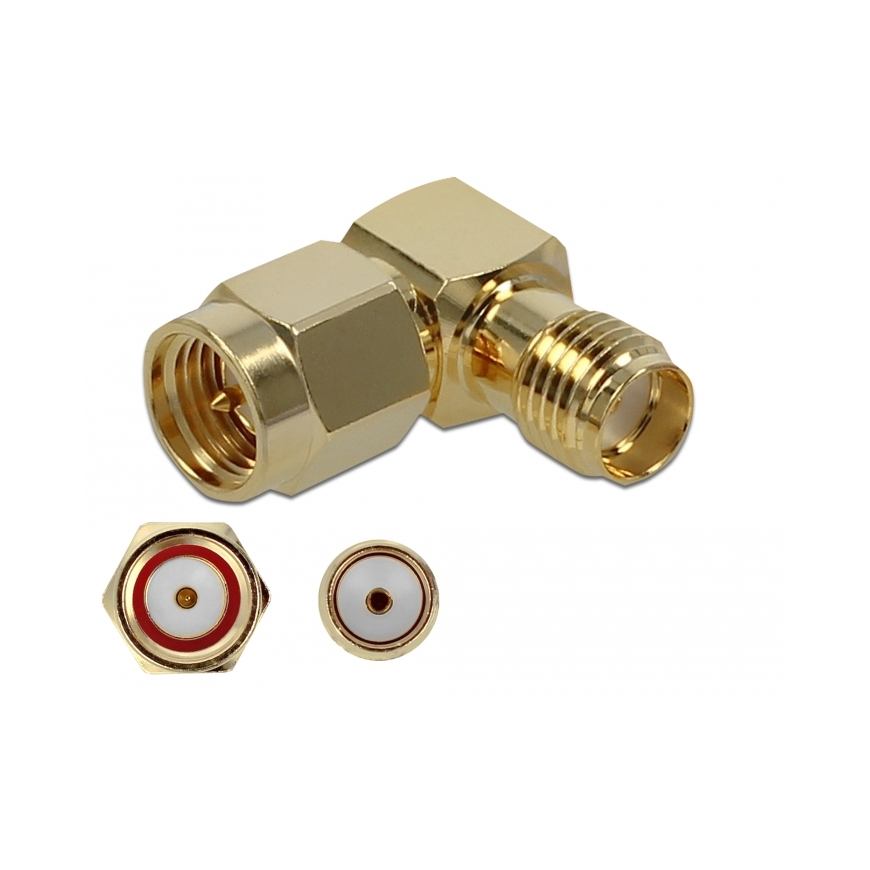 DeLOCK 89979 cable gender changer SMA Gold