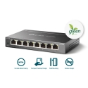 TP-Link TL-SG108E Управляемый L2 Gigabit Ethernet (10/100/1000) Черный
