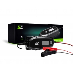 Green Cell Charger for accumulators 6V 12V 4A with diagnostics function 6/12 V Melns