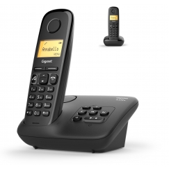 Gigaset A270A Analoginio ryšio / DECT telefonas Skambintojo ID Juoda