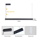 Immax NEO-MADEIRA Walnut wood linear 122cm26W on cord Tuya WIFI BEACON CCT dimmable