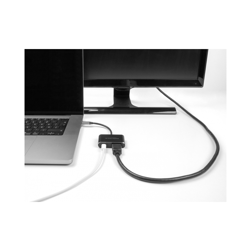 DeLOCK 64199 USB ekrano adapteris 7680 x 4320 pikseliai Juoda – 2