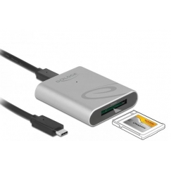 DeLOCK 91751 kaardilugeja USB 3.2 Gen 1 (3.1 Gen 1) Type-C Hõbe