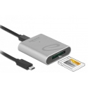DeLOCK 91751 karšu lasītājs USB 3.2 Gen 1 (3.1 Gen 1) Type-C Sudrabs DeLOCK 91751 karšu lasītājs USB 3.2 Gen 1 (3.1 Gen 1) Type-C Sudrabs
