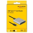 DeLOCK 91751 karšu lasītājs USB 3.2 Gen 1 (3.1 Gen 1) Type-C Sudrabs DeLOCK 91751 karšu lasītājs USB 3.2 Gen 1 (3.1 Gen 1) Type-C Sudrabs