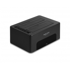 DeLOCK 64187 saugojimo diskų korpusas HDD / SSD aptvaras Juoda 2.5/3.5"