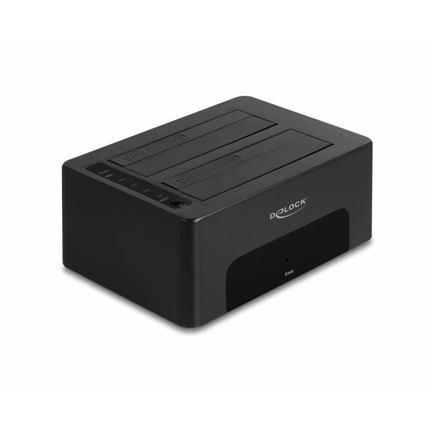 DeLOCK 64187 tallennusaseman kotelo HDD-/SSD-kotelo musta 2.5/3.5"